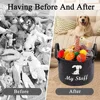 Felt Pet Toy Box Pet Toy Storage Basket Dog Toy Box Special Storage Basket for Organizing Pet Supplies Blanket Pet Storage Box 3