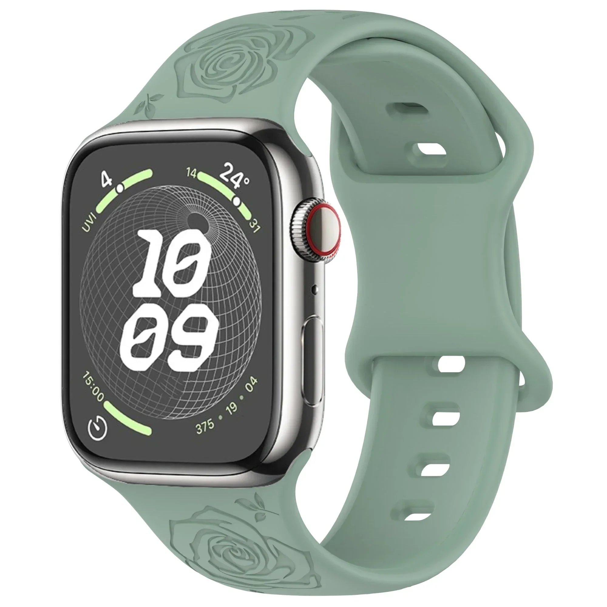 Engraved Pattern Silicone Strap
