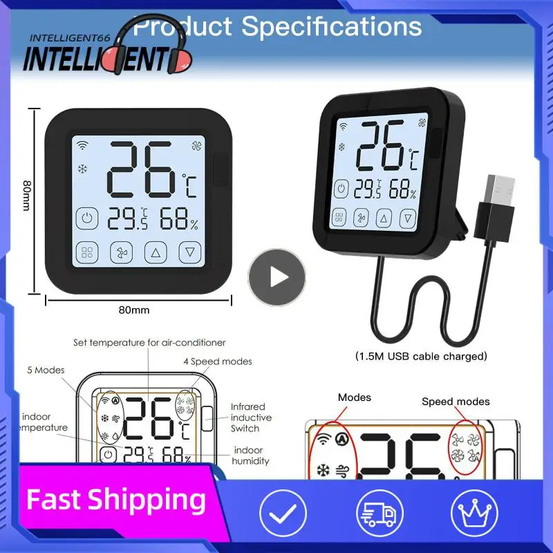 

Tuya WiFi Thermostat Universal Remote Control Smart Life Temperature Thremostat Built-in Temperature Humidity Sensor
