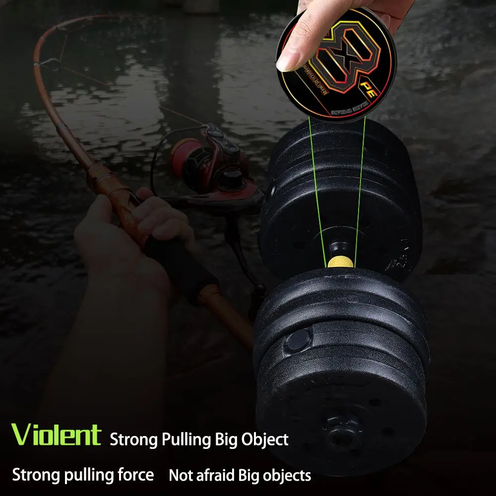 PROXPE X8 Strands 300M 100M 500M 1000M PE Braided Fishing Line 22-100LB Multifilament Floating Wire Fly Carp Sea Saltwater Pesca 6