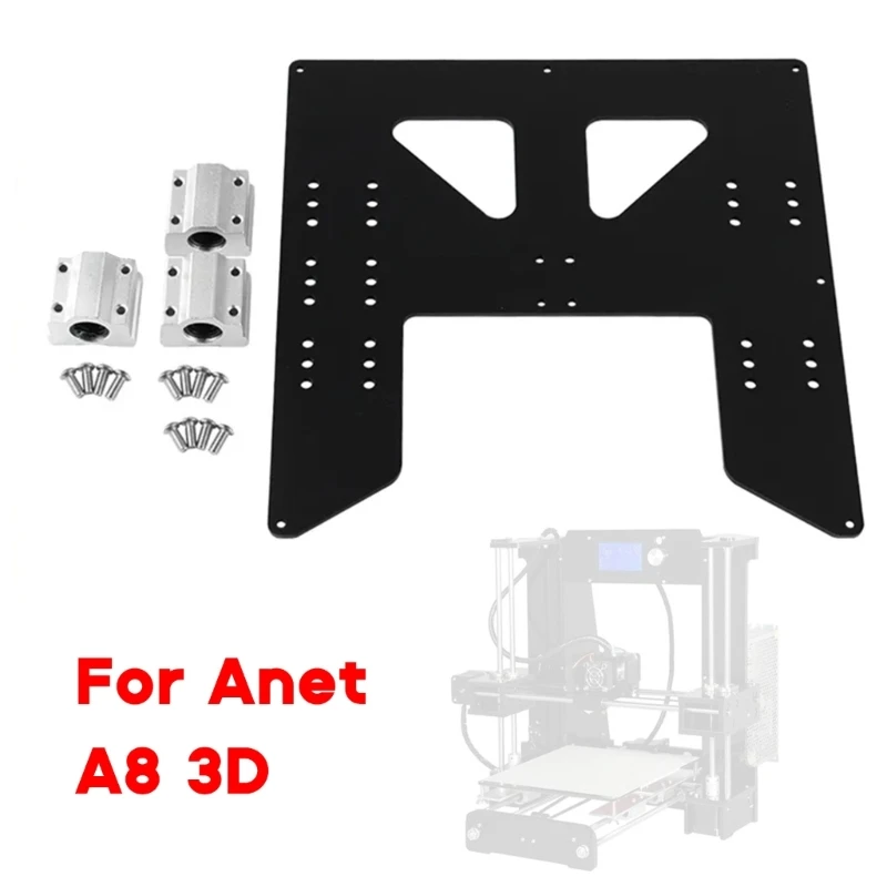 

Upgrade Y Carriage Anodized Aluminum Plate Hotbed Support For Anet Drop Shipping