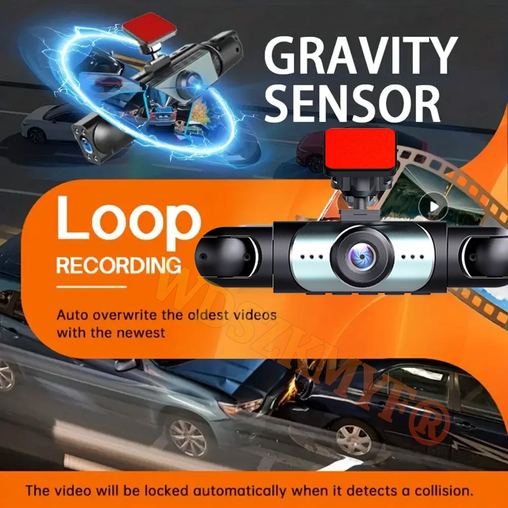 NEW 360° Car Camera 3/4Lens 1080P Dash Cam Car recording camera Car DVR Front Left right RearView Camera Black Box Night Vision