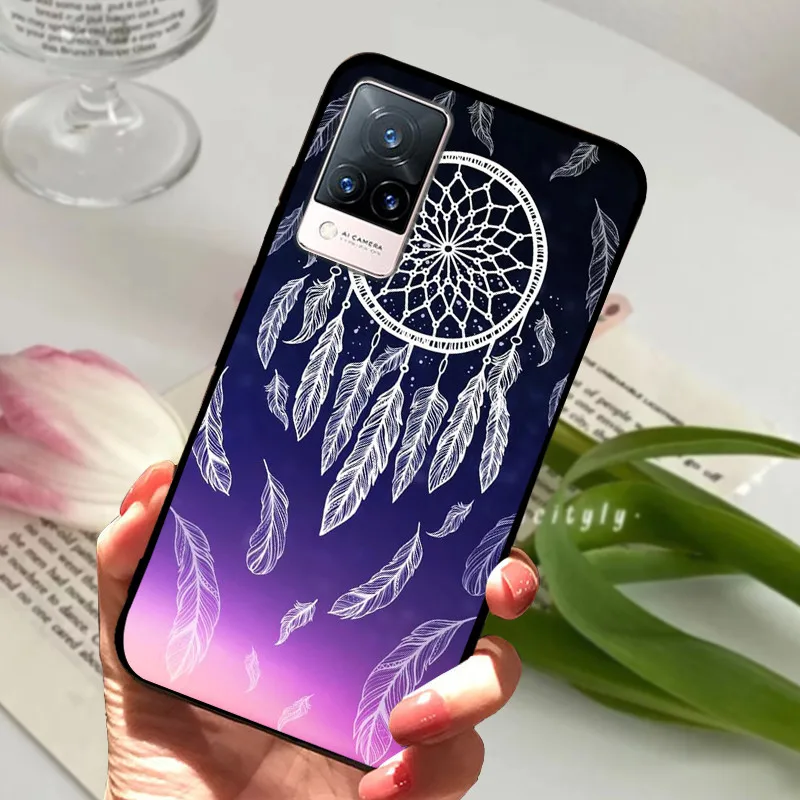 Soft Silicone Phone TPU Coque Cover for Vivo V21 Series - Protective s Shell
