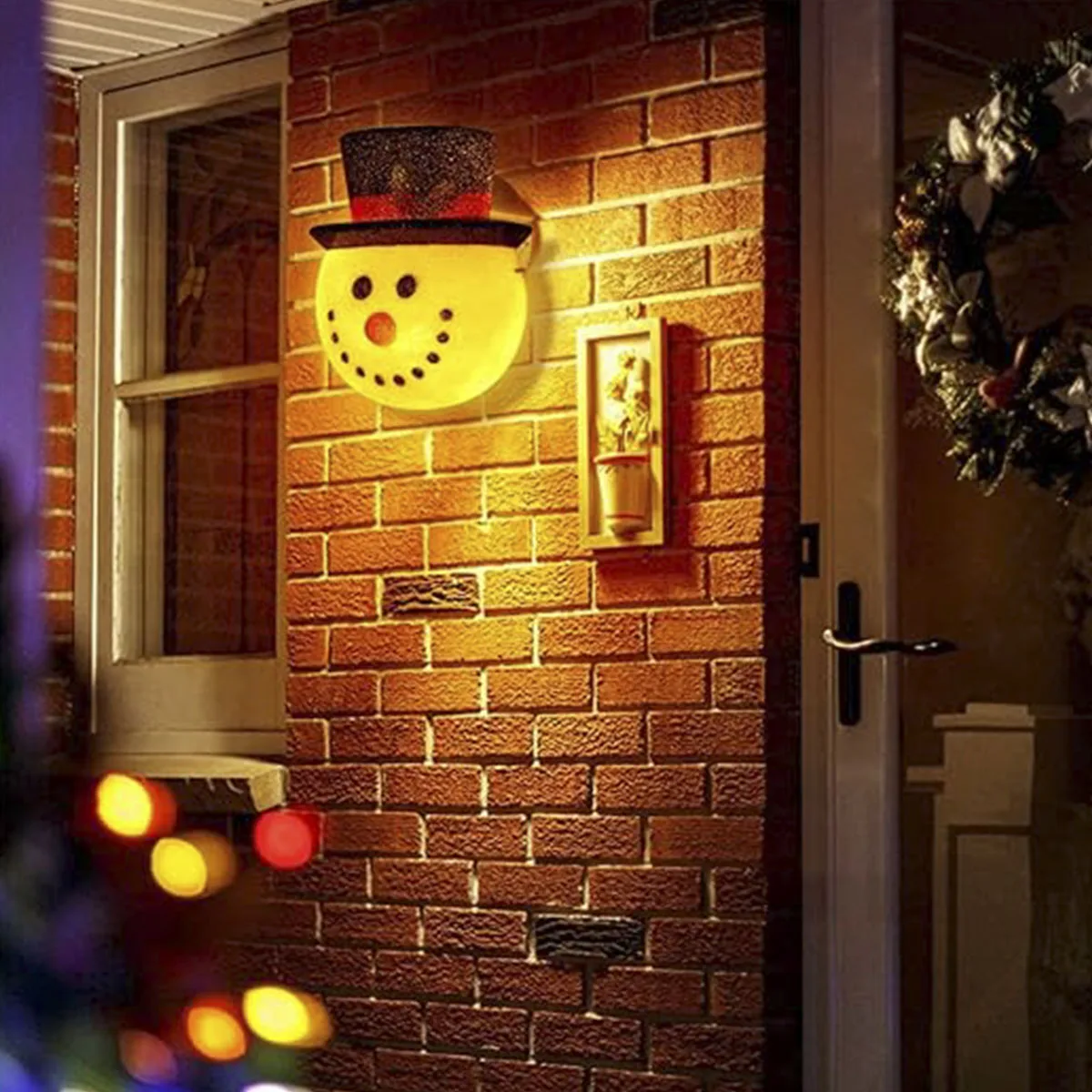 Home decoration 1PCS Santa Claus dwarf snowman lampshade Indoor and outdoor decoration Standard lampshade Lighting party gift