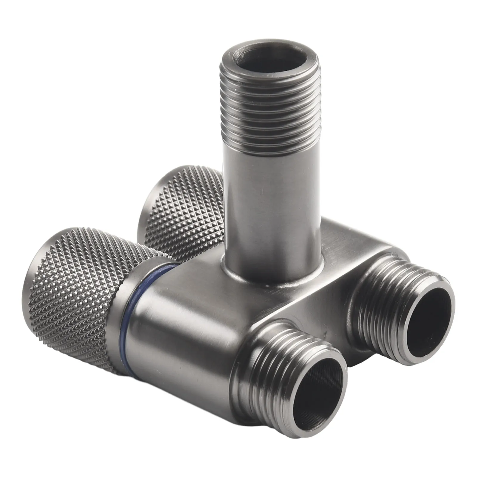 Description Picture 2 of itemG1/2 1 In Two Out Double Control Washing Machine Faucet Toilet Triangle Valve Kitchen Sink Bathroom Basin Faucet Accessories