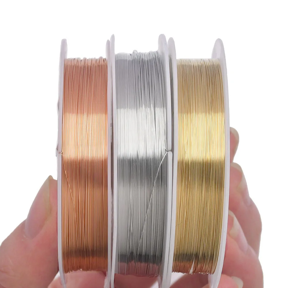 0.2-1mm Jewelry Wire , Craft Wire Tarnish Resistant Copper Beading Wire for  Jewelry Making Supplies and
