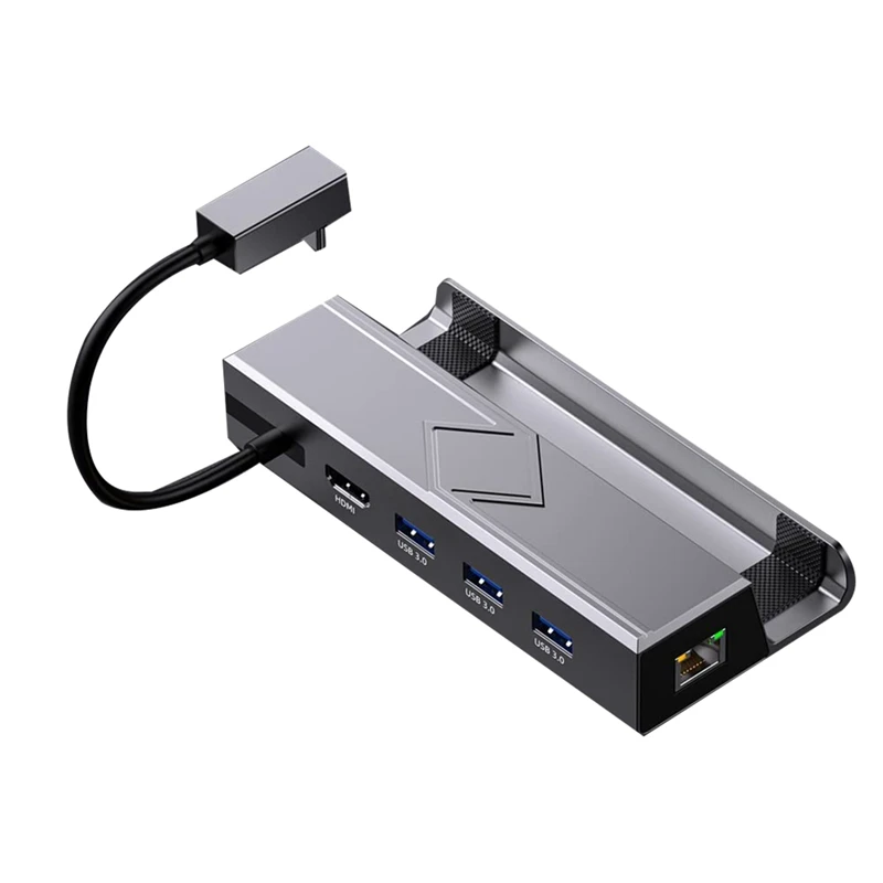 

6-In-1 Steam Deck Dock Station With -Compatible 4K@60Hz, Gigabit Ethernet, 3 USB 3.0 Port And USB-C PD Port