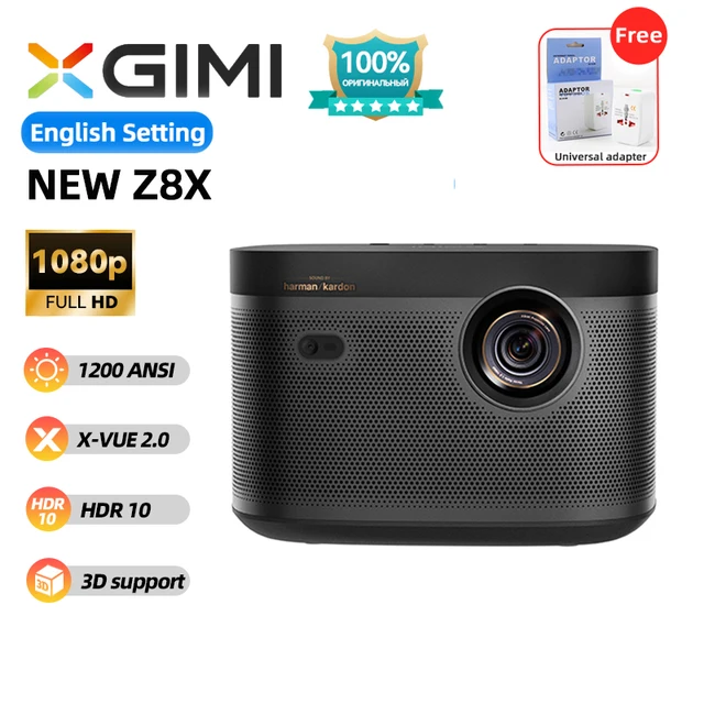 XGIMI Projector New Z8X FHD 1080P 1200Ansi Harman/Kardon Patented Audio