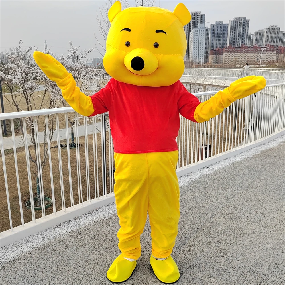 [1 Intero Set ] Winnie The Pooh Human Walking Dolls Mickey Mouse Suit Per Adulti Cosplay Minnie Mouse Full Body Costume Mascotte
