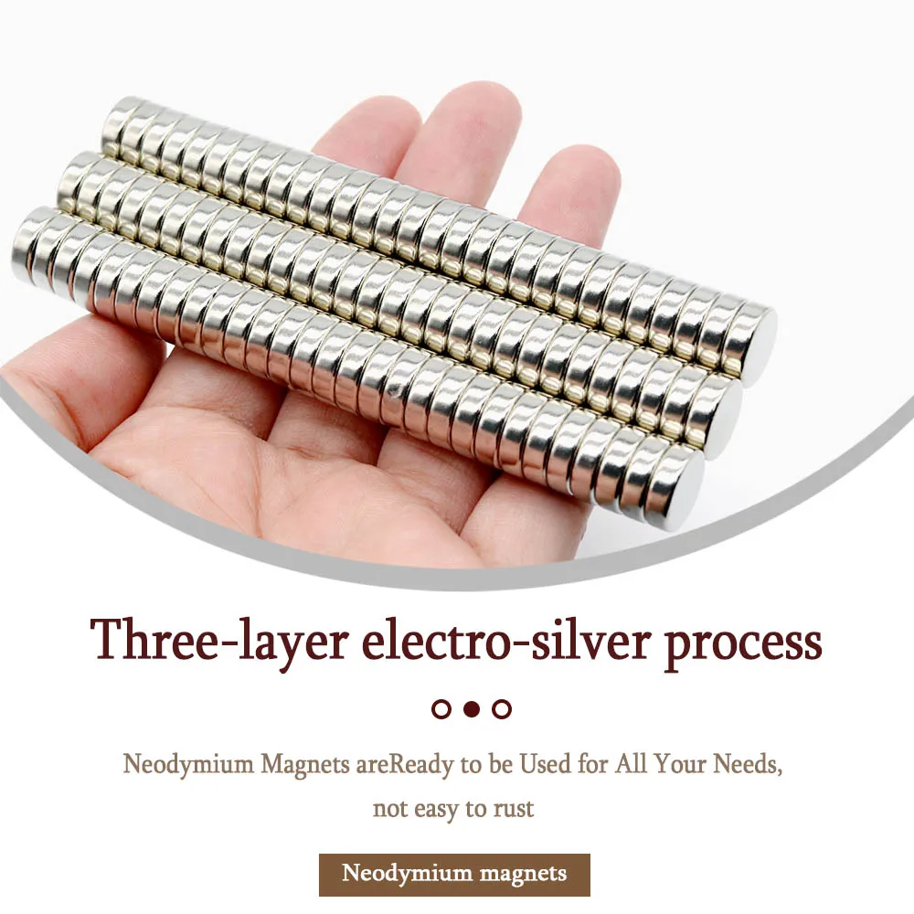 12 mm x 4 mm, superstarker runder Neodym-Magnet, leistungsstarke Magnete, N35, kleiner permanenter magnetischer NdFeB-Kühlschrankmagnet, 12 x 4 – Detail 3