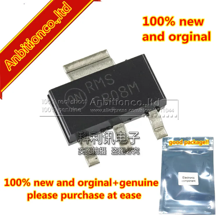 

10pcs 100% new and orginal MCR08MT1G CR08M Sensitive Gate Silicon Controlled Rectifiers SOT223 in stock