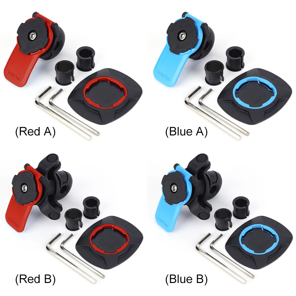 Quad Lock Motorcycle Mobile Phone Holder Bicycle Phone Stand 360 Rotatable  Motorcycle Gps Mount Support For Xiaomi For Iphone