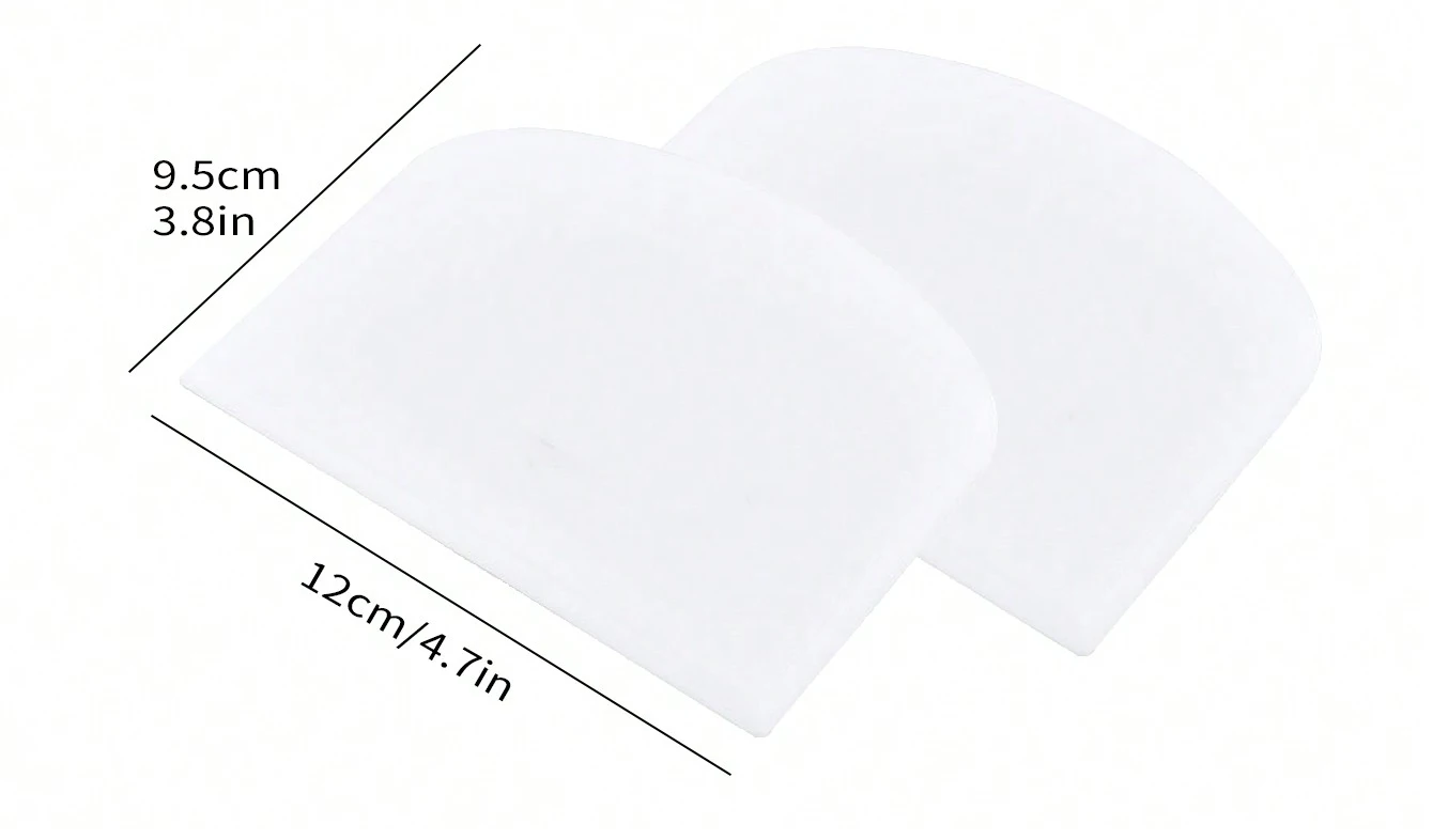 Leeseph Multipurpose Flexible Food-Safe Dough Scraper Set