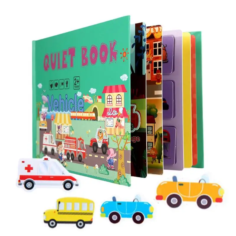 

Preschool Busy Book Busy Educational Toys Children Sensory Book Kids Travel Toys Activity Binder Quiet Books For 3-6 Kids