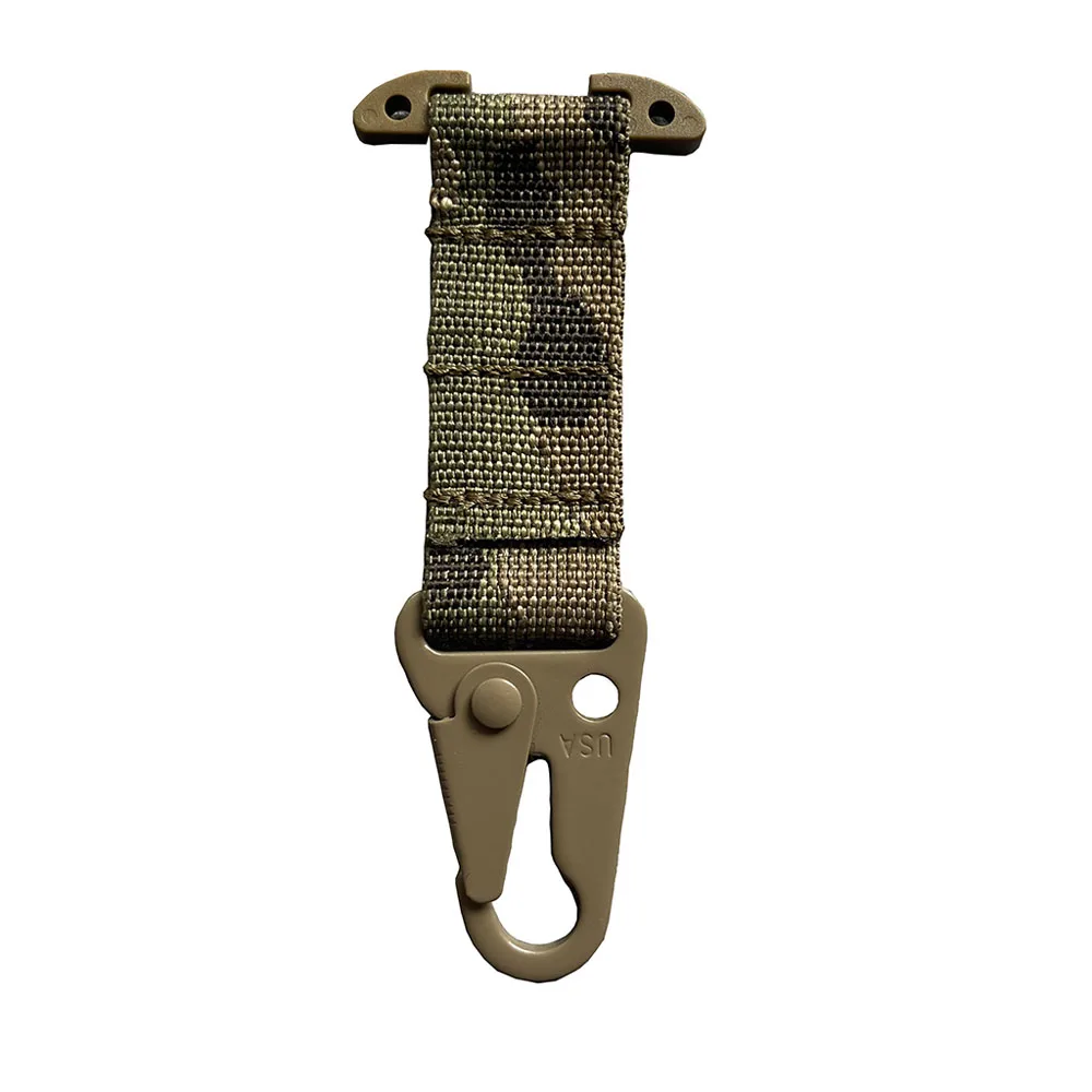 Crochet à Clés Tactique Nylon - Pince Boucle Ceinture Molle - Neuf
