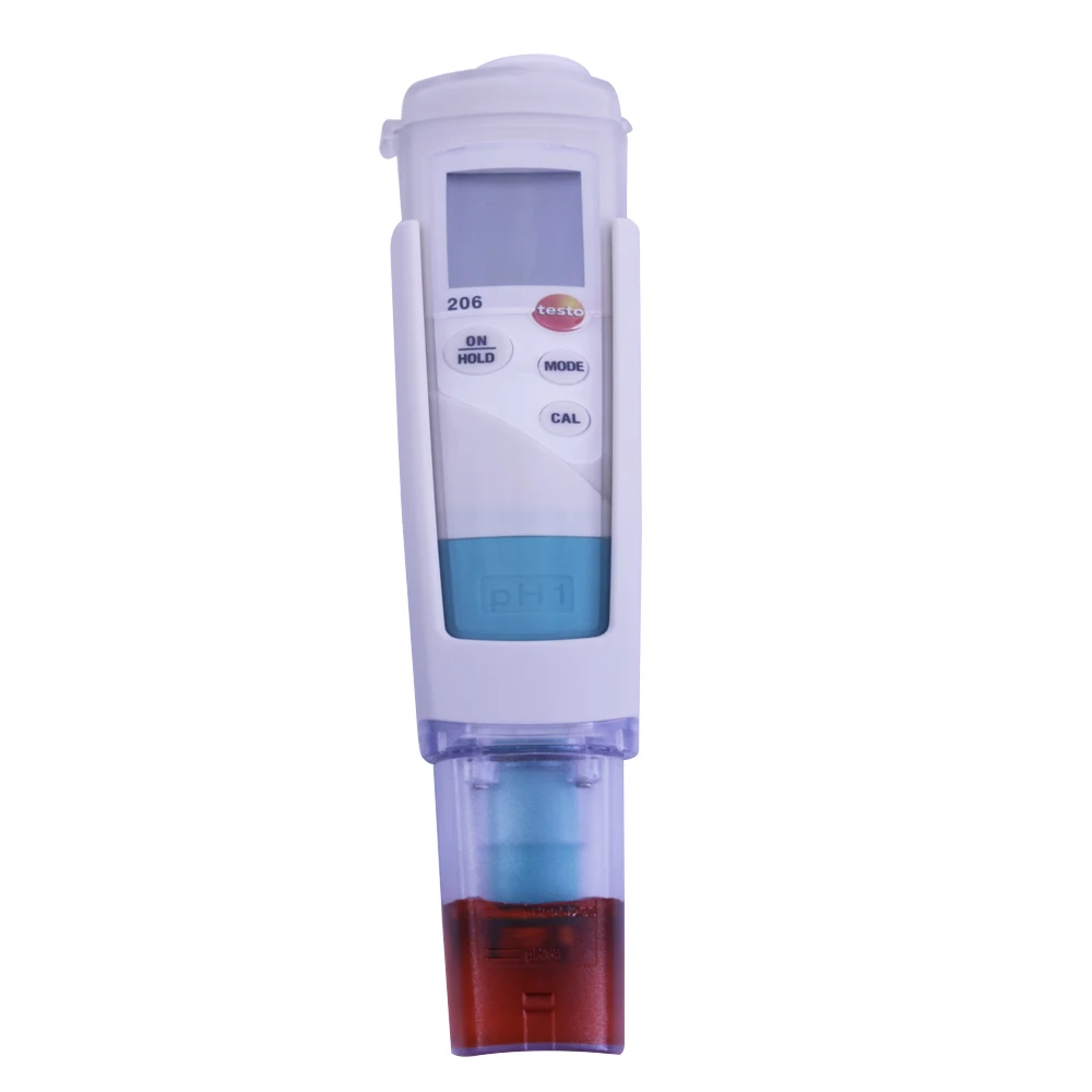 Testo 206 Ph1 Liquid Meter 0563 2061 Digital Tester Range 0-14 Ph Precisione 0.02