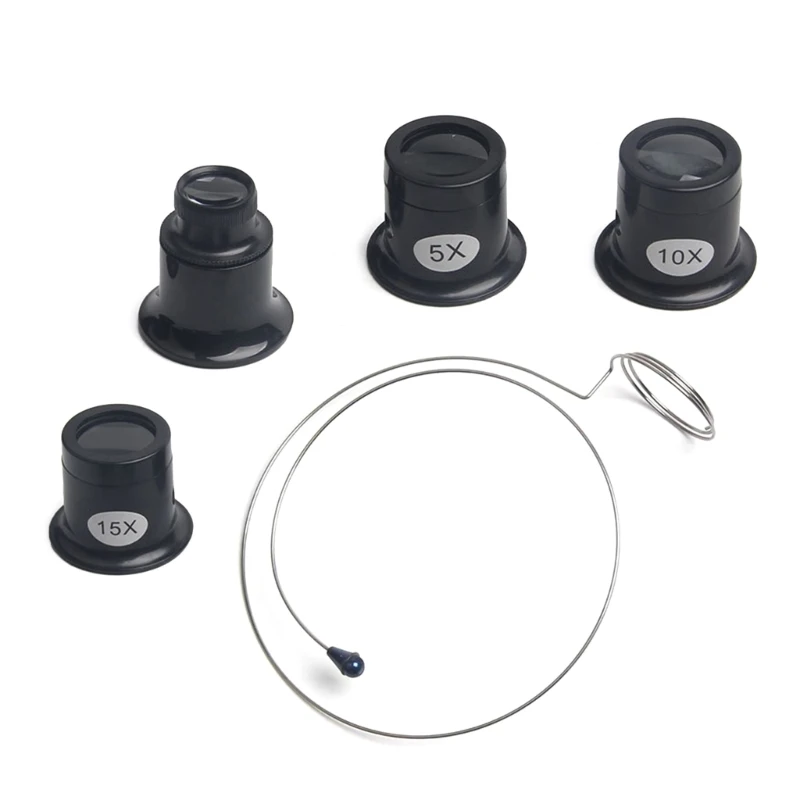 Jeweler's Portable Eye Magnifier and Repair Tool Set