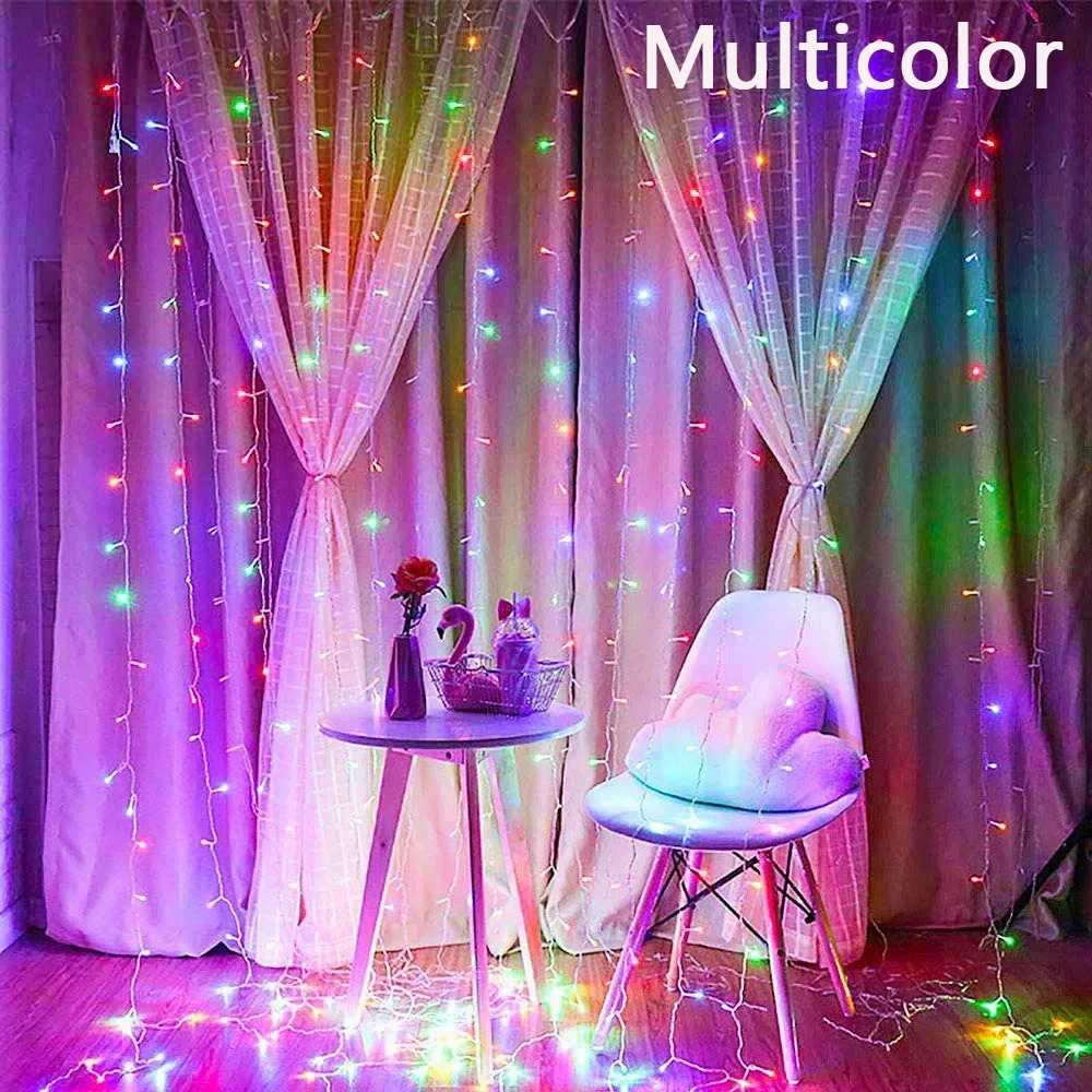 thumbnail image 1 of Guirnalda de luces LED de 3 a 60 m con forma de carámbano para Navidad, para exteriores, para bodas, Ramadán, hogar, habitación, patio, fiesta, decoración 2023, 1 of 5