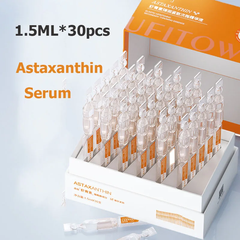 

2/30pcs Astaxanthin Face Serum Ampoule Essence Nourish Remove Fine Lines Facial Skin Whitening Hydration Anti-wrinkles Skin Care