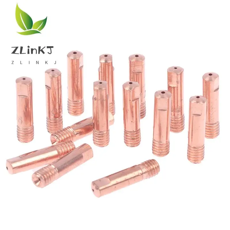 

5Pcs Tip Gas Nozzle MB-15AK M6*25mm Welding Torch Contact Contact Tip 0.8/1.0/1.