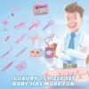 15PCS Multifunctional Medical Tool Box Portable Suitcase Simulation Family Doctor Nurse Pretend Play Set Kids Educational Toy 2