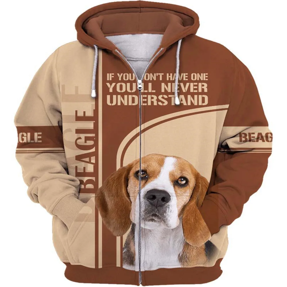 

3D printed hoodie men's and women's pullover zippered hoodie casual street personalized fashion sportswear