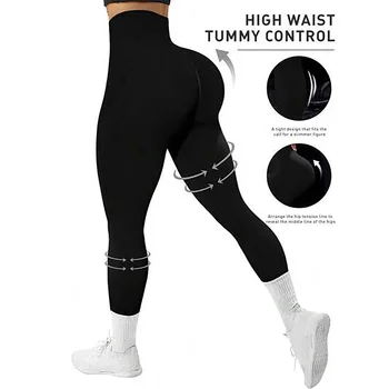 Sexy Gym Leggings Women Push Up Skinny Stretch Seamless  Leggings Of Women Skinny Stretch Casual Pants 1
