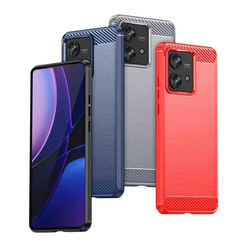 Carbon Fiber Texture TPU Soft Phone Case