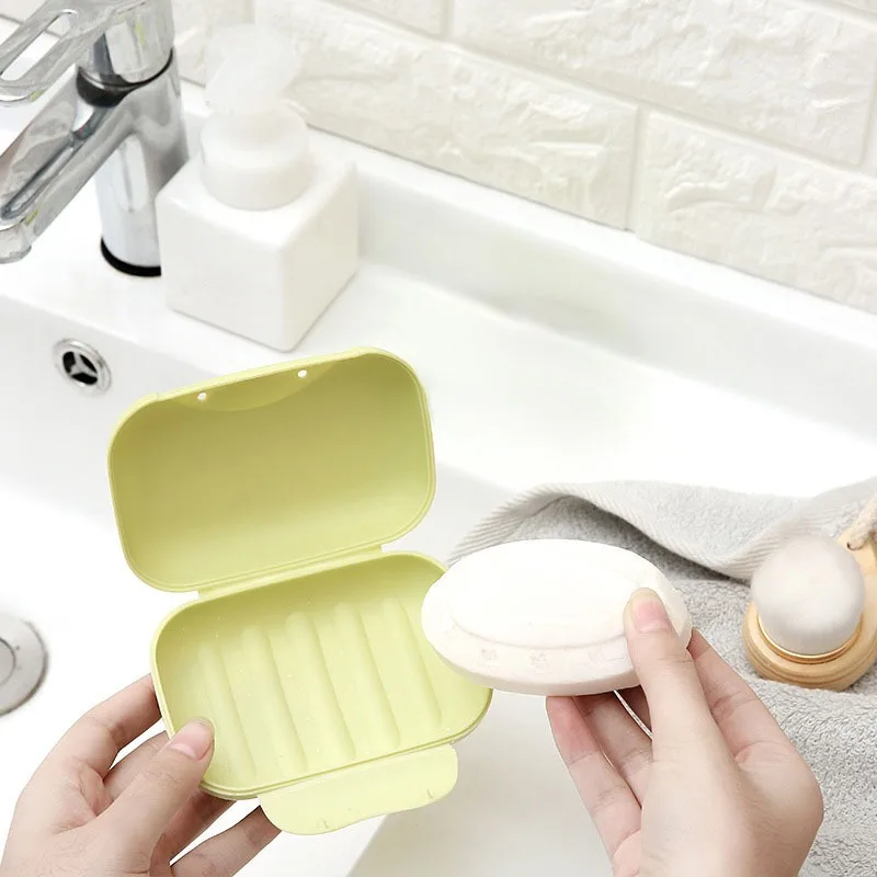1PC Handmade Soap Box Waterproof Leak-proof Soap Box With Lid With Latch Soap Case 2