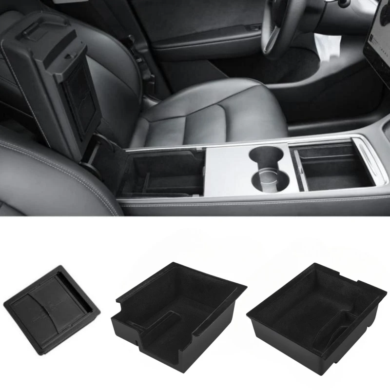 Secret compartment box under the armrest for Tesla Model 3 and Y - Hid –  E-Mobility Shop