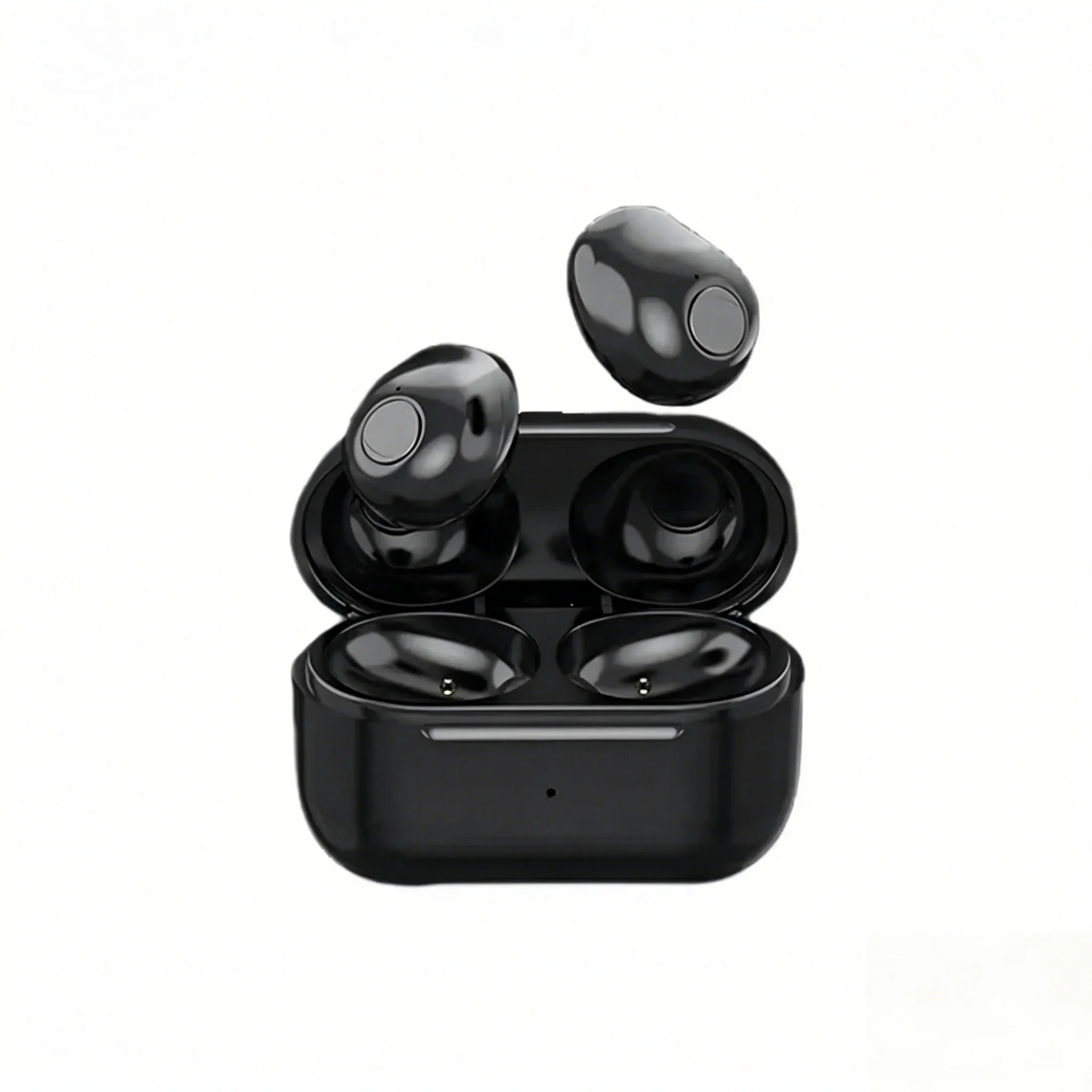 Compact Bluetooth 5.4 Wireless Earbuds with Long Battery Life and Built-In Mic