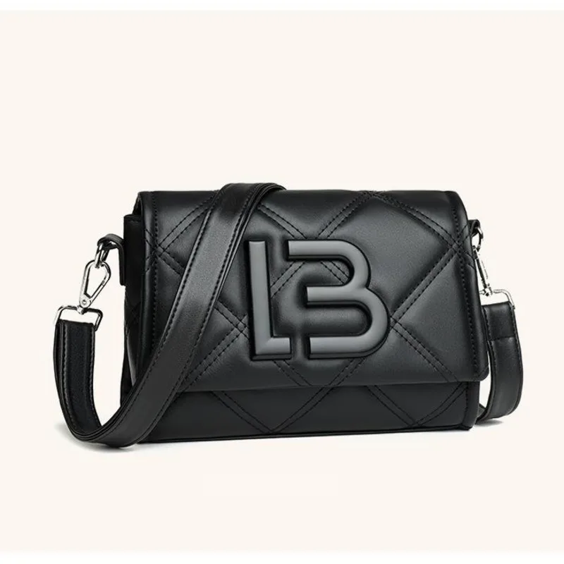 Bimba & Lola S Black Padded Nylon Crossbody Bag, Black