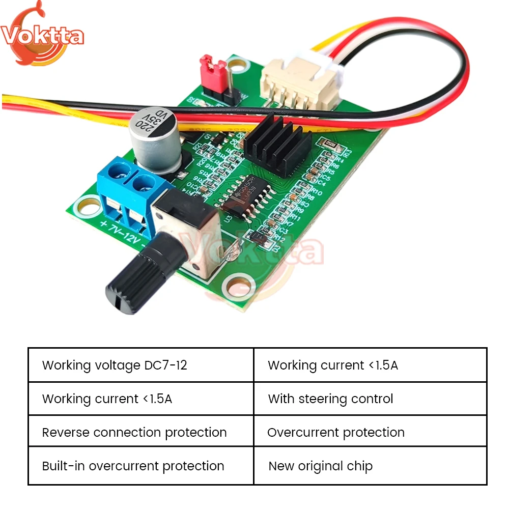 PWM DC Motor Speed Controller DC 7V-12V Brushless Motor Drive Board Module Speed Regulator Optical Drive Hard Disk Control dc motor speed controller