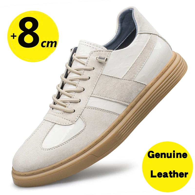 Lift Sneakers Men Elevator Shoes Summer Designer Hidden Heels Heighening Shoes For Male Wedges Insole 6CM Casual Height Shoes 6