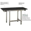 ADA Bariatric Folding Wall Mount Shower Bench 1000lb Capacity Matte Black Phenolic Seat 3