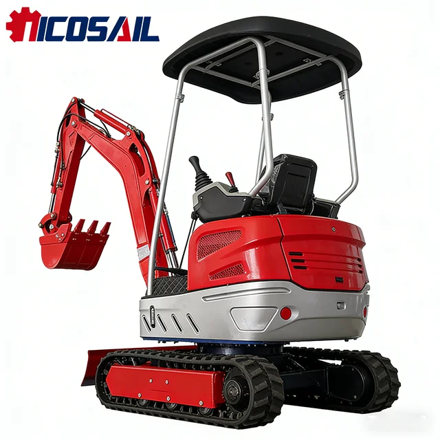 Free delivery of 1.7-ton small mini crawler excavators, 1.8-ton and 2-ton mini excavators, all with high efficiency and competit 1