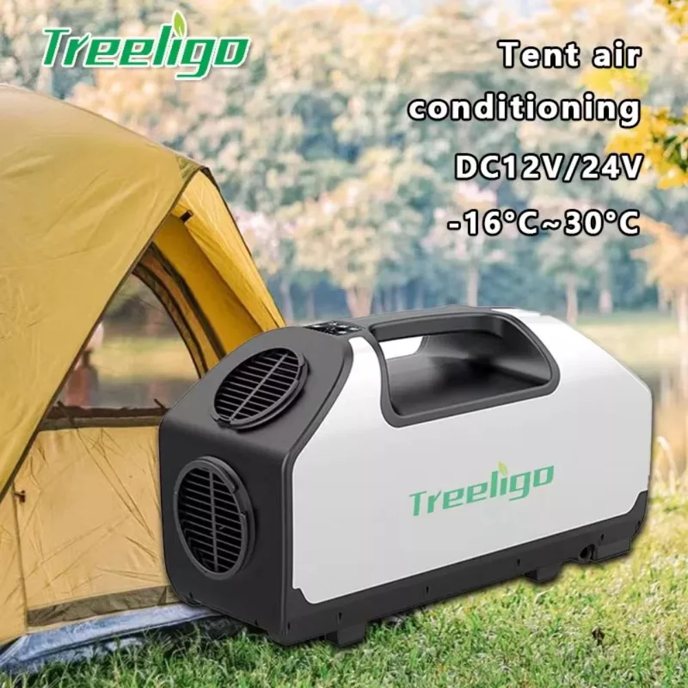 

Treeligo Portable Electric Tent Air Conditioner 12V 24V Outdoor Mini Camping Air Conditioning for Truck RV Caravan Camper Van