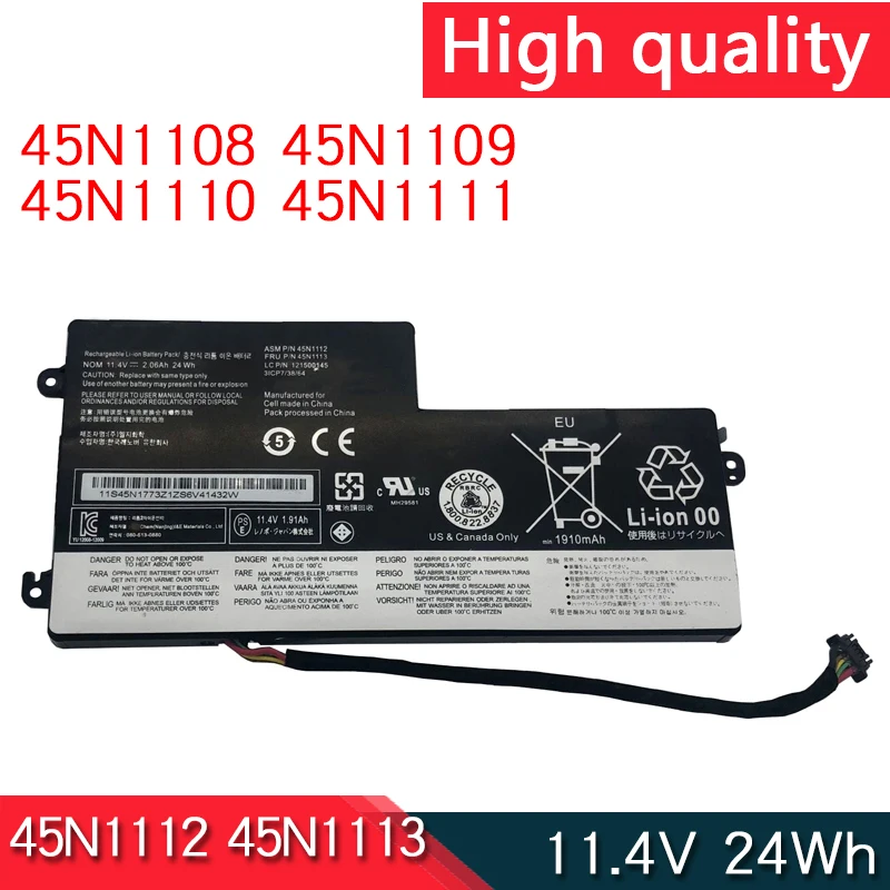 Nuovo 45 N1108 45 N1109 45 N1110 45 N1111 45 N1112 45 N1113 Batteria Per Laptop 11.4V 24Wh Per Lenovo Thinkpad X240 X240S X230S X250