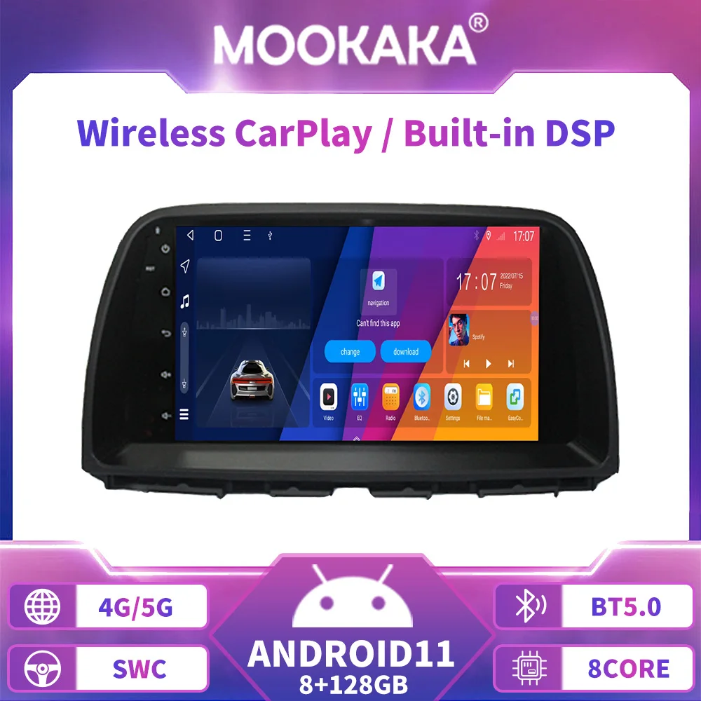 

CARPLAY DPS для Mazda 6 GJ Atenza 2015 2016 2017 Android 11 Carplay Автомобильный мультимедийный универсальный автомобильный радиоприемник видеоплеер GPS BT