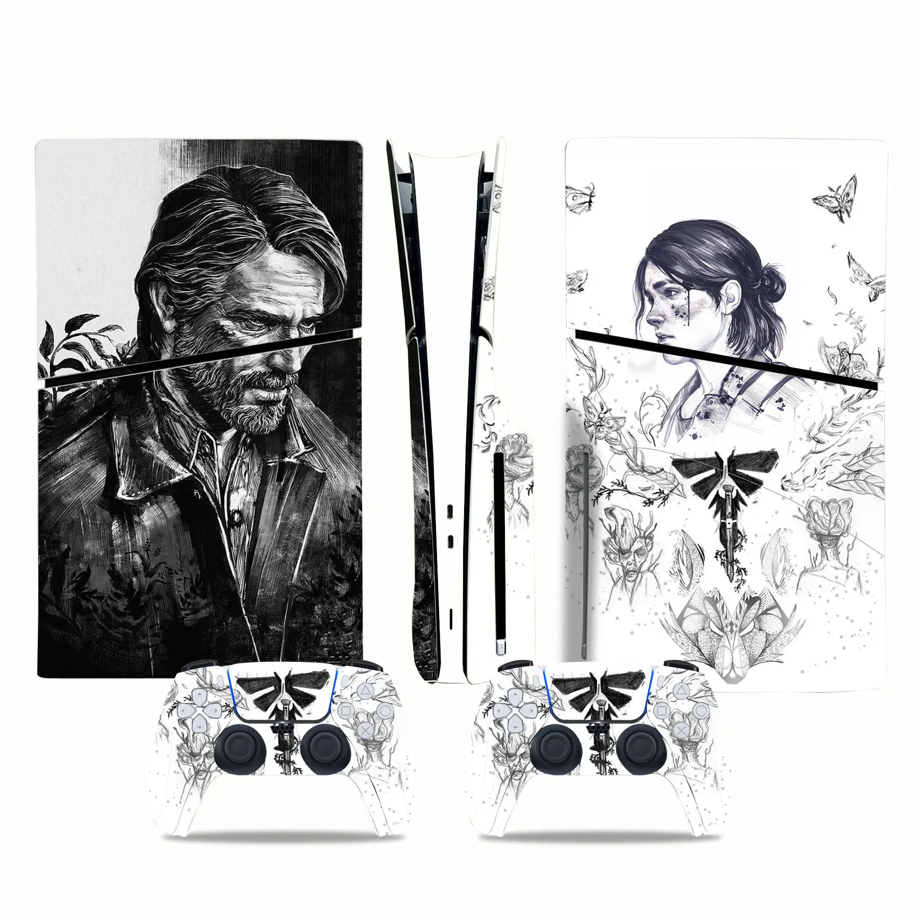 L'Ultimo Di Noi Ps5 Slim Disc Skin Sticker Protector Decalcomania Cover Per Controller Console Ps5 Slim Disk Sticker Vinyl