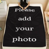 Custom Digital Flannel Fleece Blanket, suitable for family beds, sofas, offices, outdoor camping, Customized Blanket with Images 4