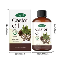 Organic Castor Oil Hair Serum for Deep Nourishment & Repair (1PCS)