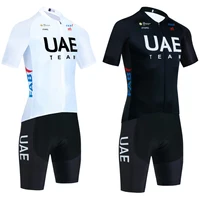 White UAE Cycling Jersey Set 2025 Man Quick Dry Pro Cycling Clothing Road Bike Maillot Uniform Ropa Ciclismo Summer Bicycle Wear 1