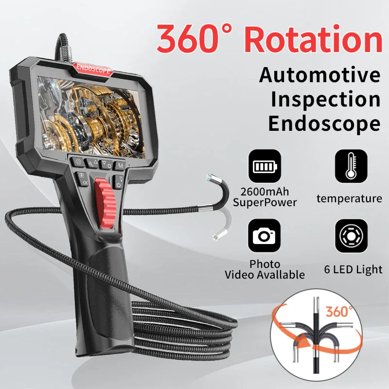 디젤 엔진 검사, 파이프라인, 항공 및 다양한 산업용 HD3.9mm 직경 내시경 카메라 휴대용 비디오 내시경