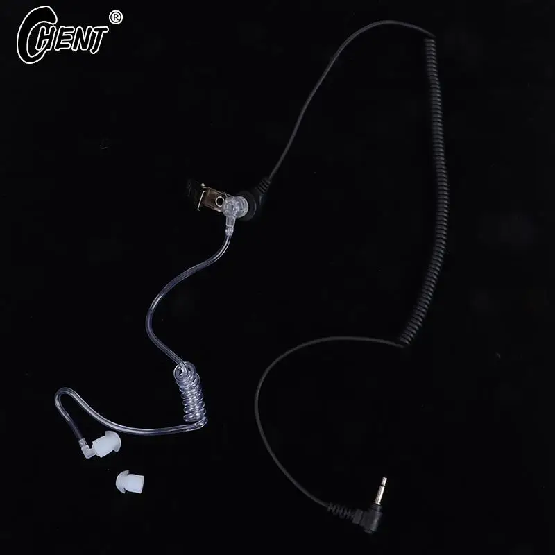 

3.5MM Curved Single Listening Air Duct Earphone Intercom External Single Listening Earphone Phone Headphone Cable