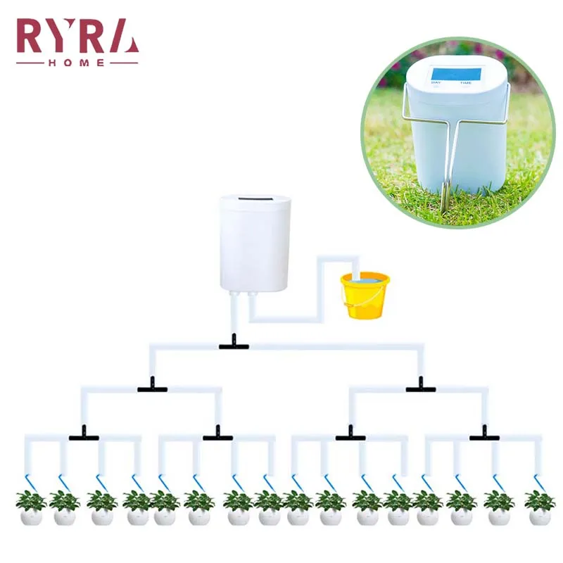 

12/16 Pump Automatic Watering Kit Timer Watering Device Drip Irrigation Indoor Plant Watering Device Automatic Sprinkler Garden