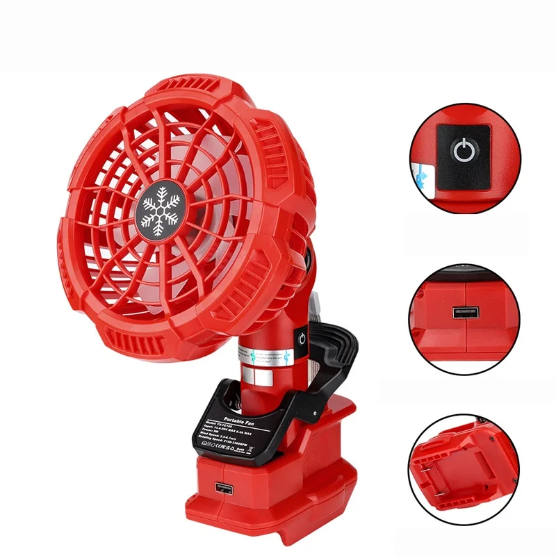 Portable Clip Fan For Craftsman 20V Battery Multifunctional