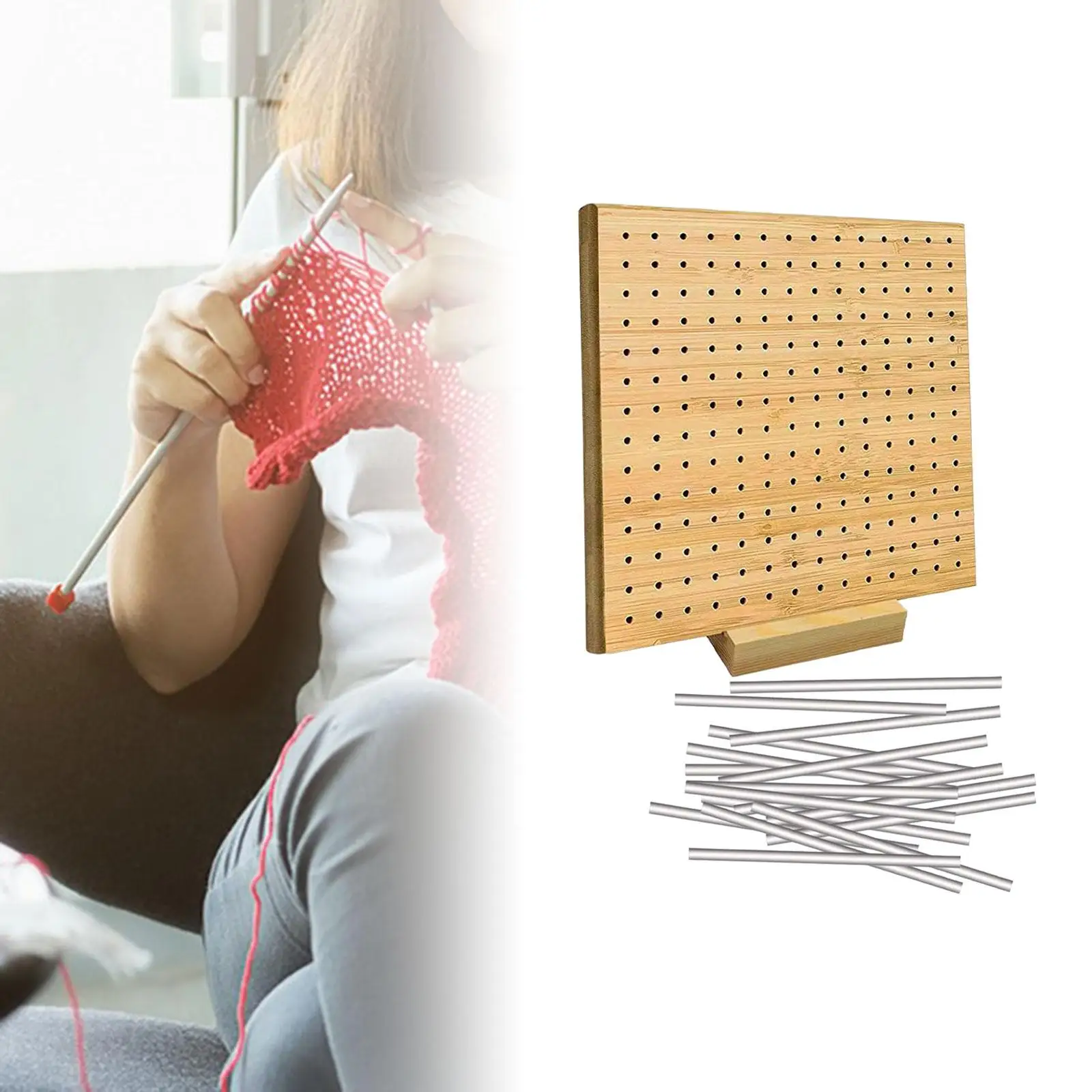 

Доска для вязания крючком, 8 дюймов, деревянная и булавочная доска для блокировки вязания крючком