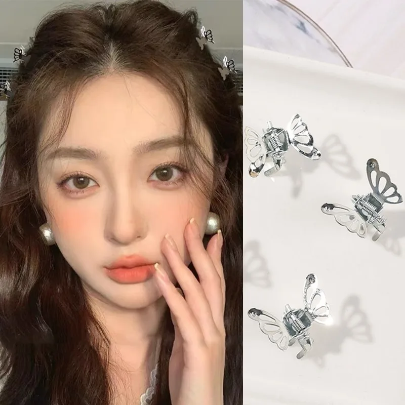 

Mini Metal Butterfly Hair Clips Women Girls Retro Sweet Exquisite Hairpin Daily Shopping Dating Side Clip Fashion Hair Accessory