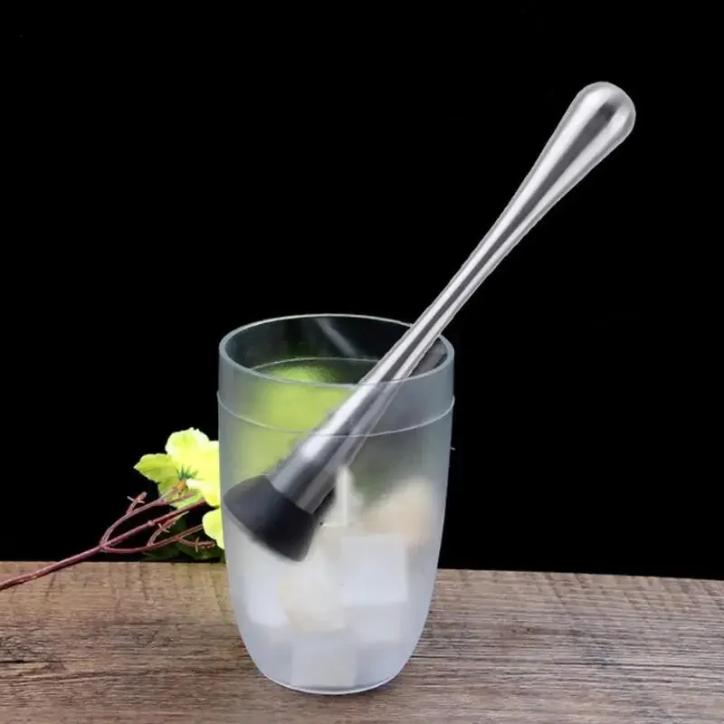 50pcs/lot Stainless Steel Cocktail Muddler Mashes Fruits Herbs and Spices for Cocktails Bar Tools